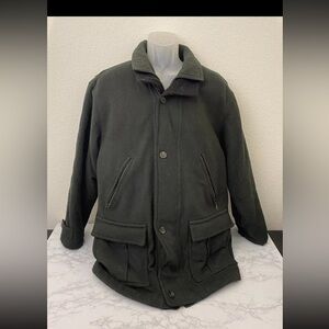 Vintage Men’s 50 Frankonia JAGD GERMAN Austria Green Wool Zip Button The…​